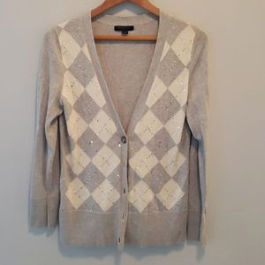 Banana Republic, M, Argyle Cardigan